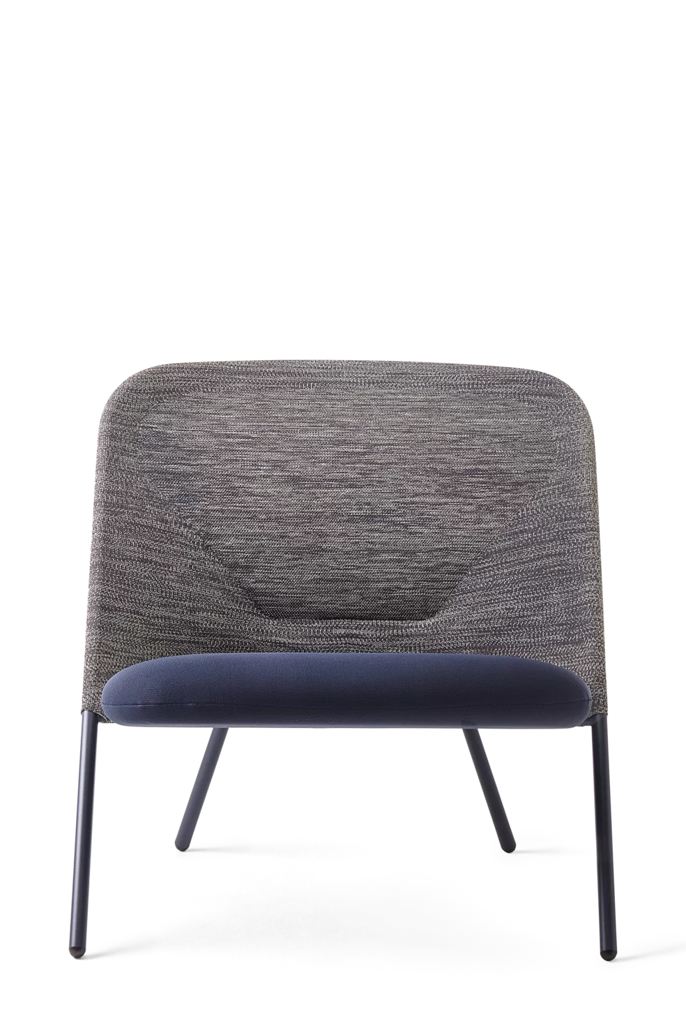 Shift Lounge Chair Blue Grey front side